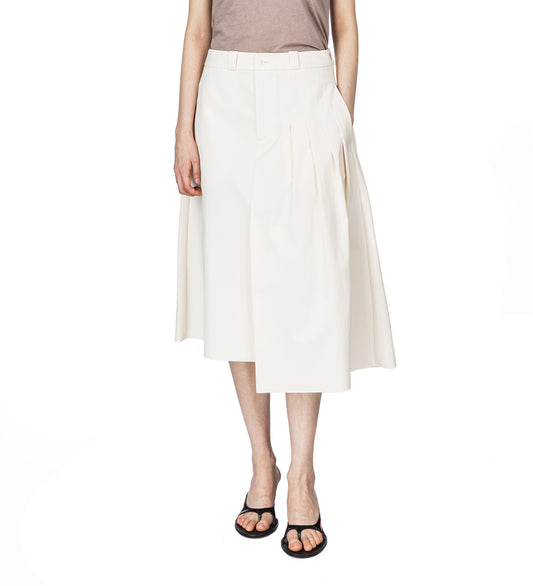 ORIGAMI SKIRT SOFT IVORY MICRO CANVAS