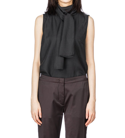 VIRTUOUS TOP STILL BLACK CALM CUPRO COTTON