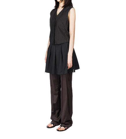 BASE WAISTCOAT SOOT BLACK TECHFLAX