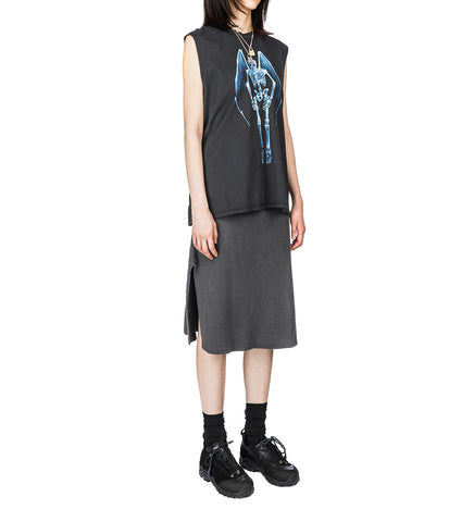 PICNIC SKIRT WASHED BLACK ROGUE LOOPBACK