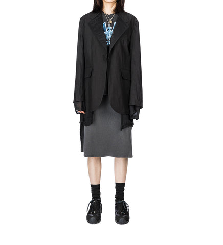 REVERSIBLE DRIP BLAZER SOOT BLACK TECHFLAX