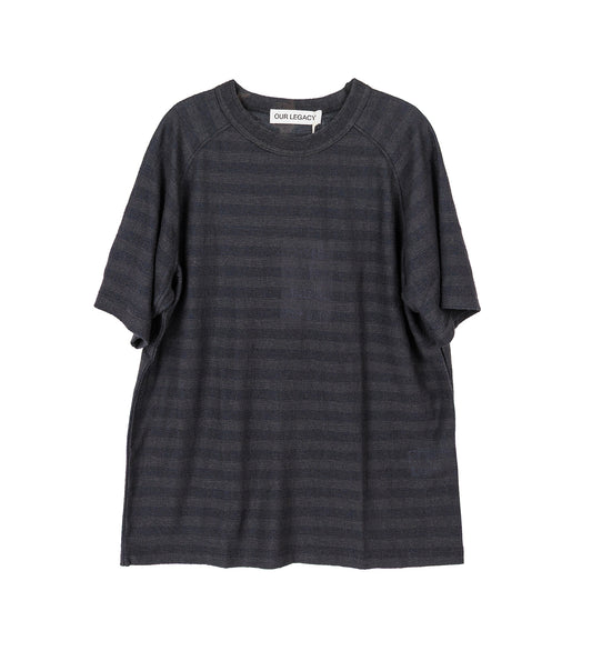 ARCADE T-SHIRT NIGHT SOIL VEIL WOOL STRIPE
