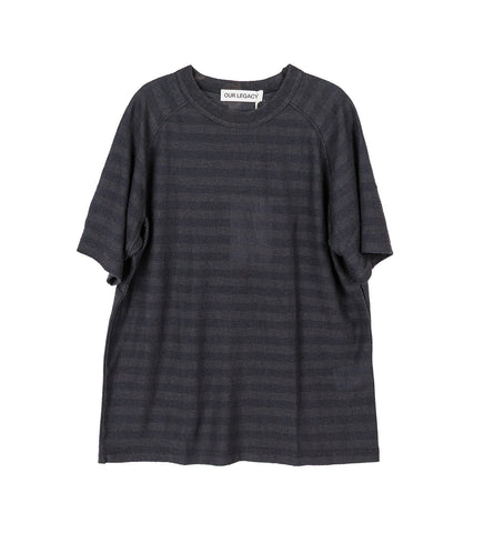 ARCADE T-SHIRT NIGHT SOIL VEIL WOOL STRIPE