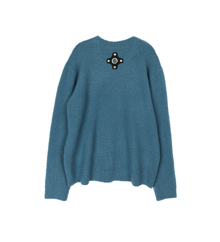 CRAIG GREEN FELT PATCH JUMPER BLUE