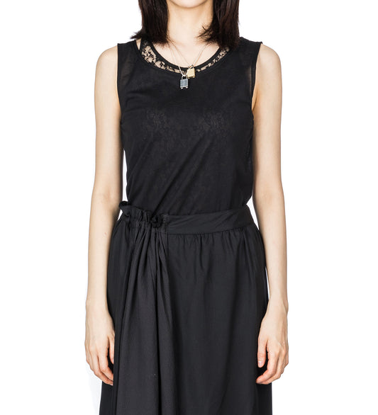 SWIM TANK BLACK STOCKING JERSEY