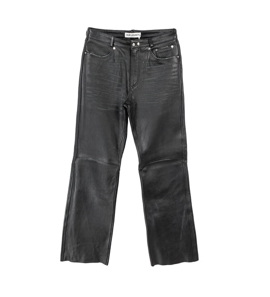 CARLSON CUT WHISKER BLACK BUFFED LAMBSKIN