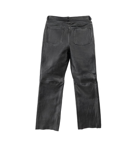 CARLSON CUT WHISKER BLACK BUFFED LAMBSKIN