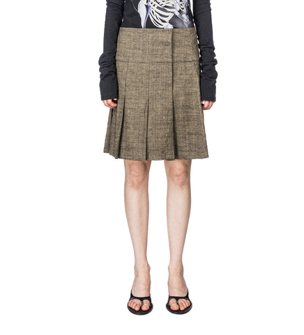 GIRDLE SKIRT DEEP HUSK SOFT GRAIN WEAVE