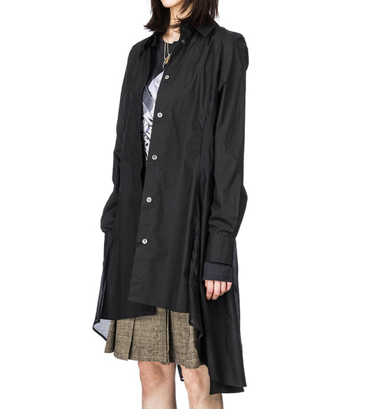 FLUX SHIRT VOID BLACK FINE POPLIN