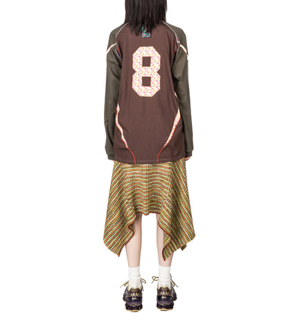 SPORT JERSEY LONG SLEEVE BROWN/FLOWER