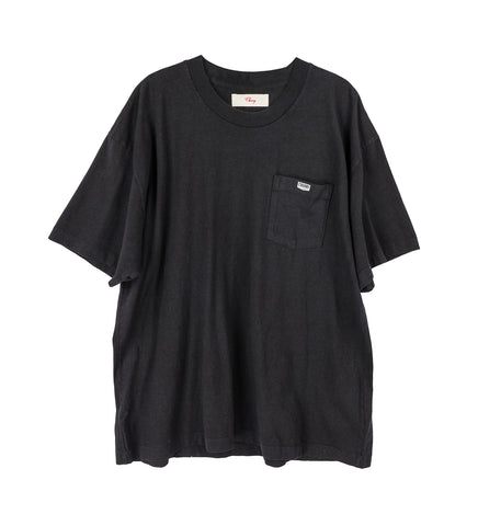 QUALITY GOODS CLASSIC POCKET T-SHIRT VINTAGE BLACK