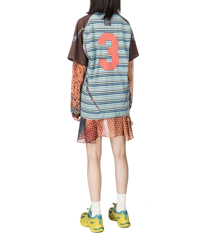 LONG SLEEVE SHORT DRESS MUDDY ORANGE