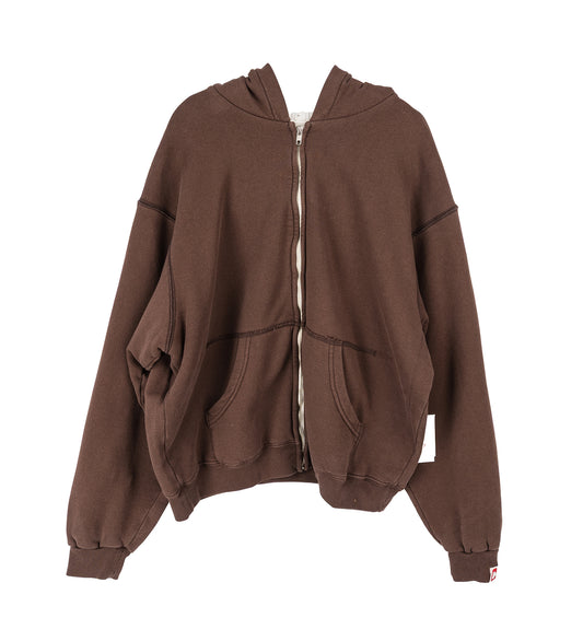 5 STAR THERMAL ZIP HOODIE BROWN