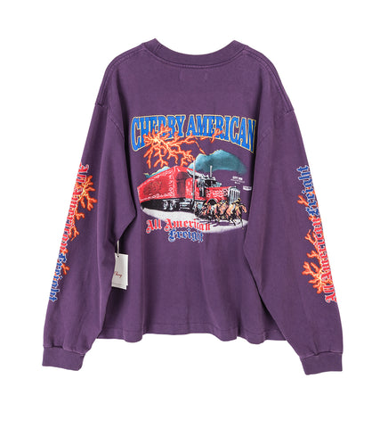 AMERICAN FREIGHT LONG SLEEVE GRAPE