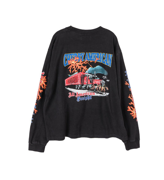 AMERICAN FREIGHT LONG SLEEVE VINTAGE BLACK