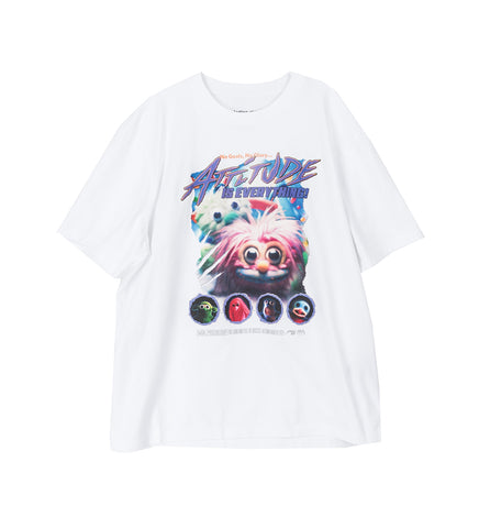ATTITUDE PRINT CLASSIC T-SHIRT WHITE