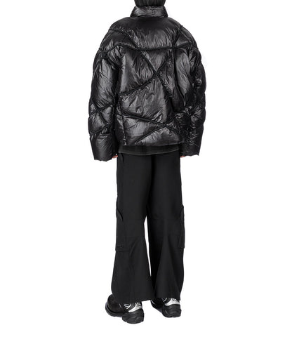 ANGLER BINDED PUFFER JACKET EUPHORIC BLACK