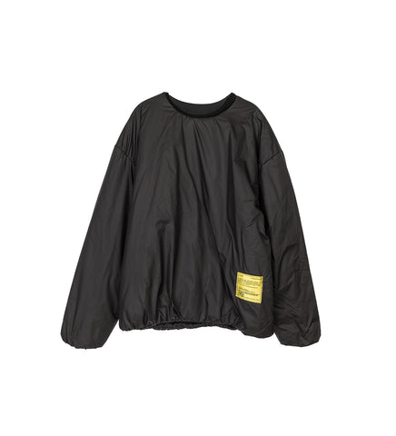RECODED BY AALTO DOUBLE NYLON SWEATSHIRT BLACK