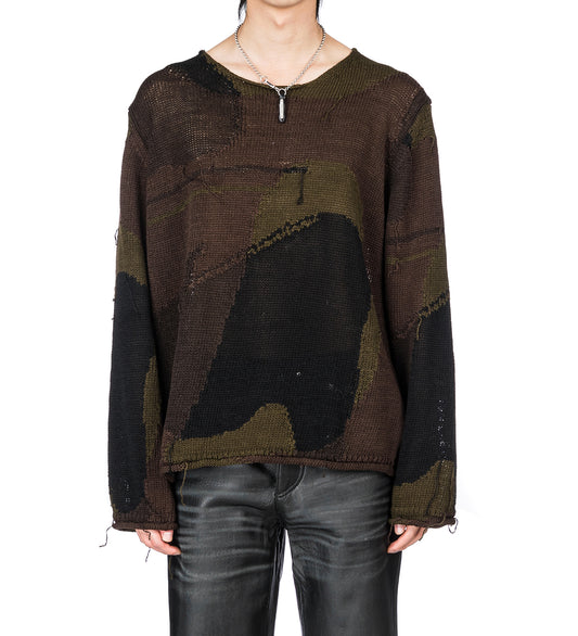 RIGID POPOVER CAMO COTTON RAFIA