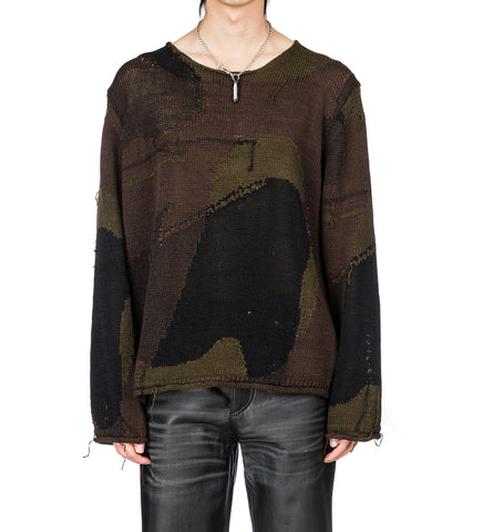 RIGID POPOVER CAMO COTTON RAFIA
