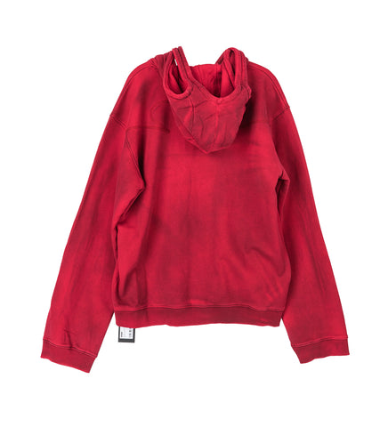 THREE ZIP HOODIE BLOODY RED