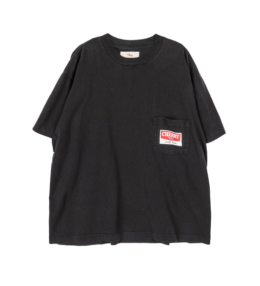 RAILROAD BOXY POCKET T-SHIRT VINTAGE BLACK