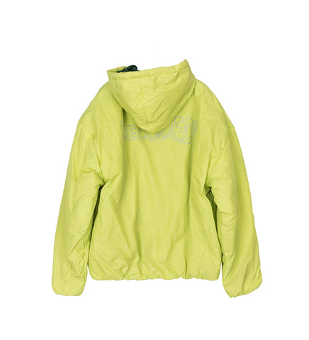 RECODED BY AALTO DOUBLE NYLON ZIP HOODIE YELLOW