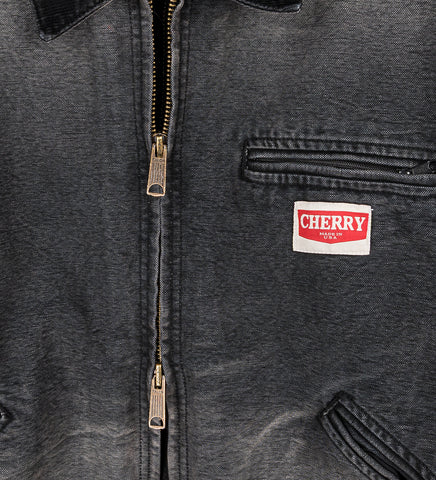 SUN FADED WORK JACKET VINTAGE BLACK