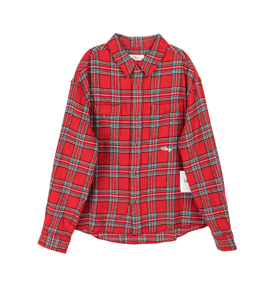 PLAID CLASSIC SHIRT RED