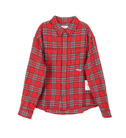 PLAID CLASSIC SHIRT RED