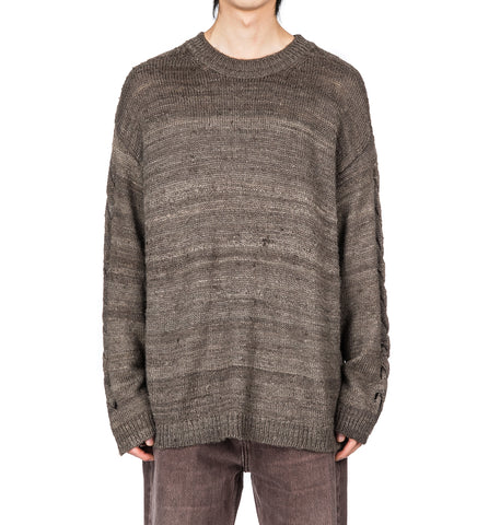 POPOVER ROUNDNECK WATHERED EARTH HANDSPUN SILK