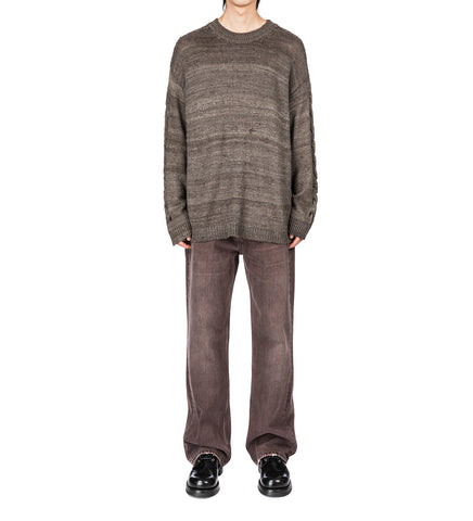 POPOVER ROUNDNECK WATHERED EARTH HANDSPUN SILK