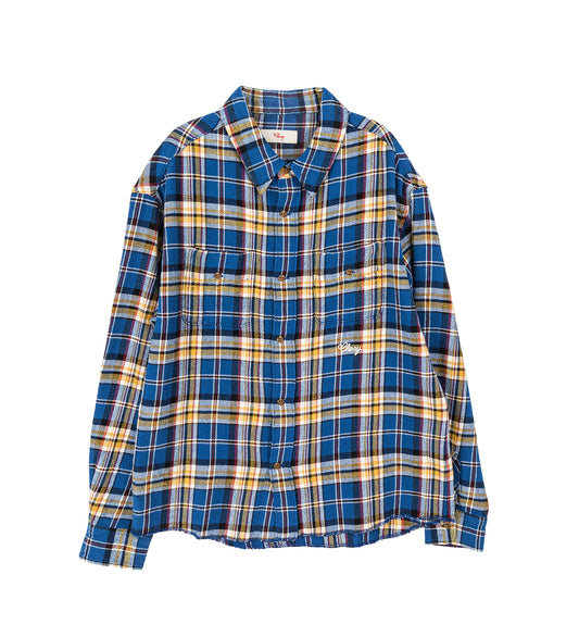 PLAID CLASSIC SHIRT BLUE