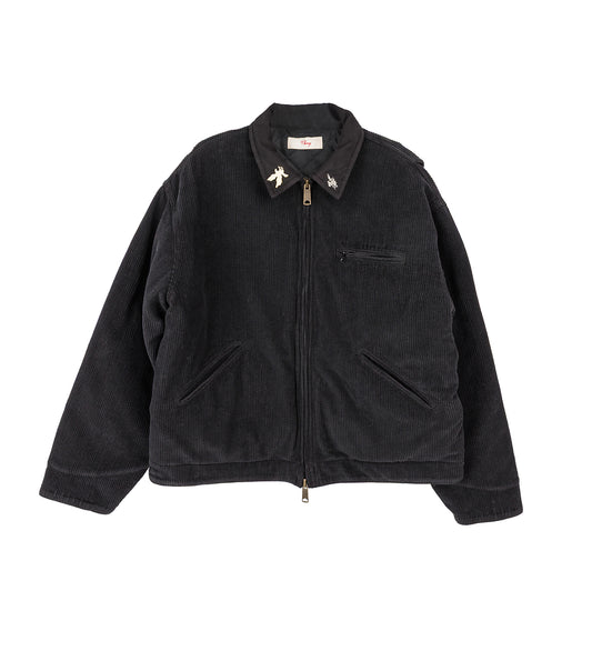 CORDUROY WORK JACKET VINTAGE BLACK