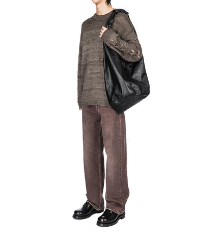 DRIP BAG MALLEABLE BLACK BULL HIDE