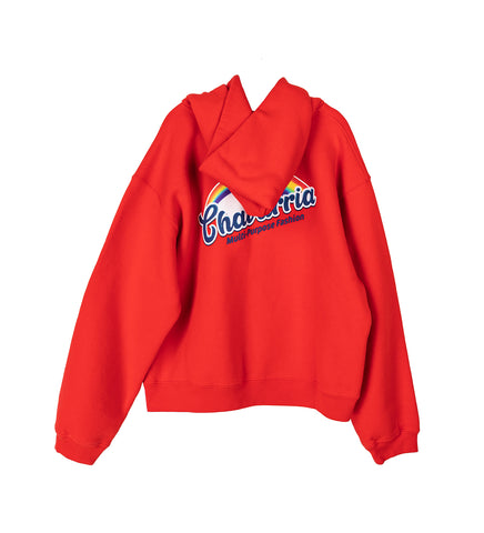 FABULOSO SHRUNKEN HOODIE FIERY RED