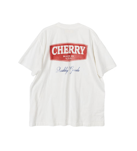 QUALITY GOODS CLASSIC POCKET T-SHIRT VINTAGE WHITE