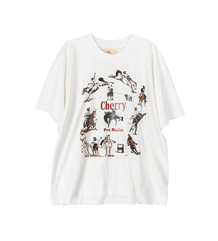 PRO RODEO CLASSIC T-SHIRT VINTAGE WHITE