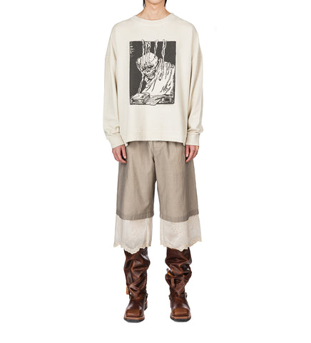 SLACK SWEATSHIRT ANGRY FAN MAIL PRINT