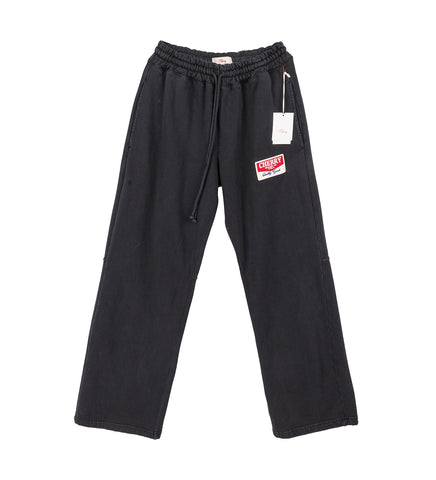 CHEVRON PARACHUTE SWEATPANTS VINTAGE BLACK