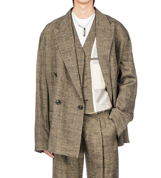HALT BLAZER DEEP HUSK SOFT GRAIN WEAVE