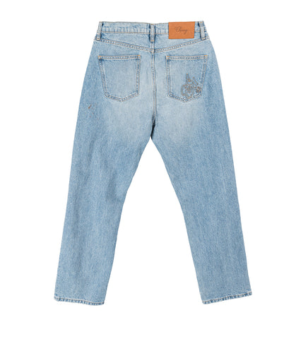 WIDE LEG 5 POCKETS JEANS BOZEMAN WASH