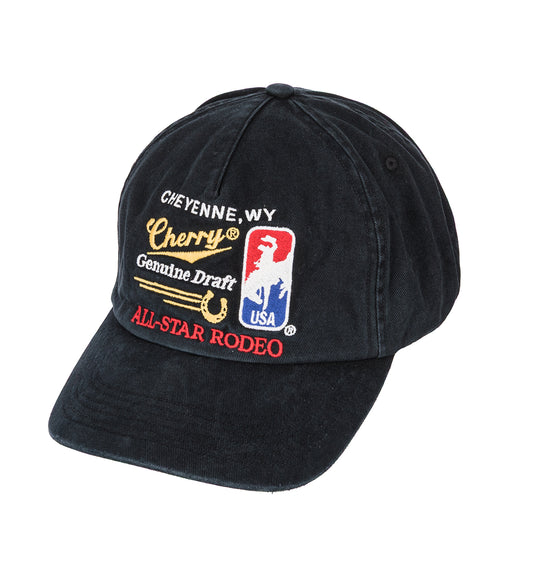 ALL STAR RODEO 5 PANEL HAT BLACK