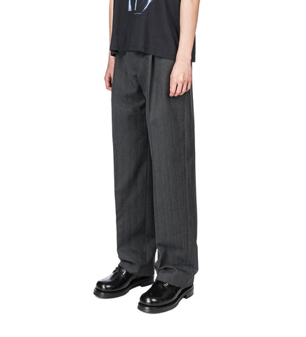 SLACK TROUSER SHARK PINSTRIPE HERRINGBONE