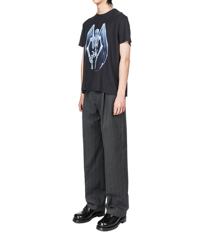 SLACK TROUSER SHARK PINSTRIPE HERRINGBONE