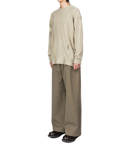 SLANT KNIT MOSS SPRAY DYE CHERUB WOOL