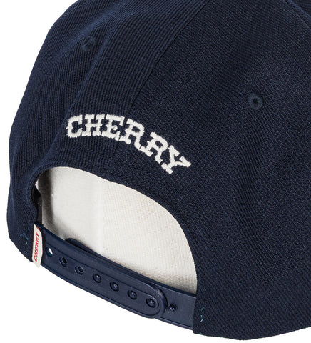 WOOL 6 PANEL HAT NAVY