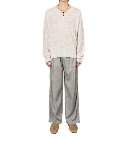 RUE V-NECK SOFT ECRU CYCLONE LINEN