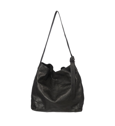 LARGE SOFT SHOULDER BAG BLACK