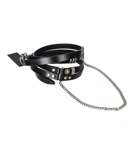 LUEN 4CM MULTI BELT BLACK